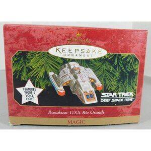 440/1350 Hallmark Keepsake Ornament ~ Runabout - U.S.S. Rio Grande 1999 ~ Star T
